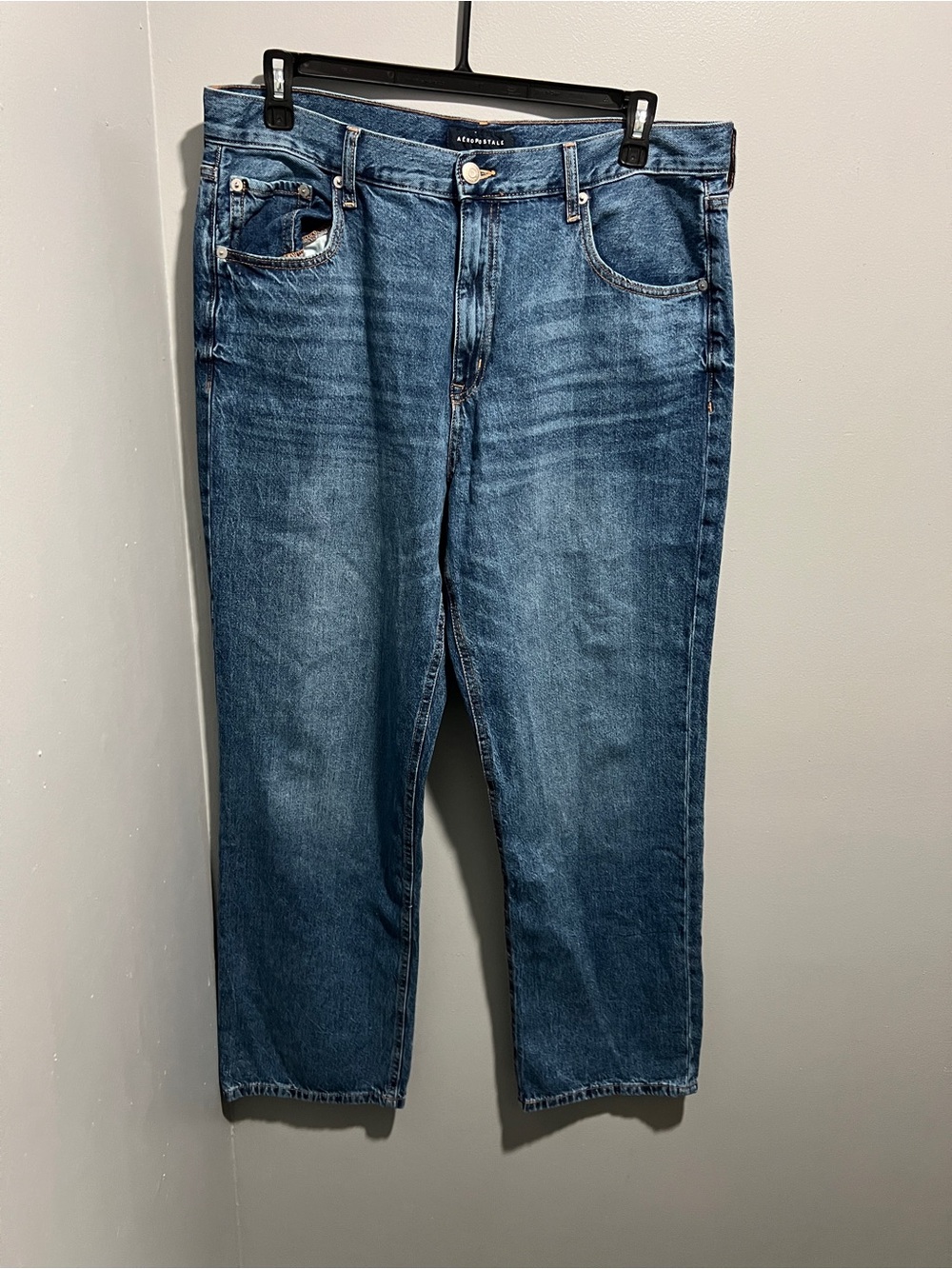 Aeropostale High Rise Baggy Light Blue Denim Jeans